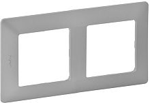 Рамка универсальная Legrand Valena Life 2-м. алюминий картинка